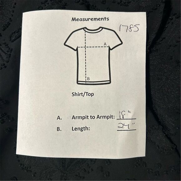 Elle Women's Black Flutter Sleeve Blouse Top Size S Casual Spring - Picture 15 of 15